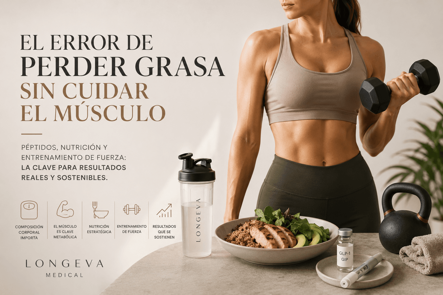 Entrenamiento de fuerza y composición corporal como parte de un proceso metabólico saludable