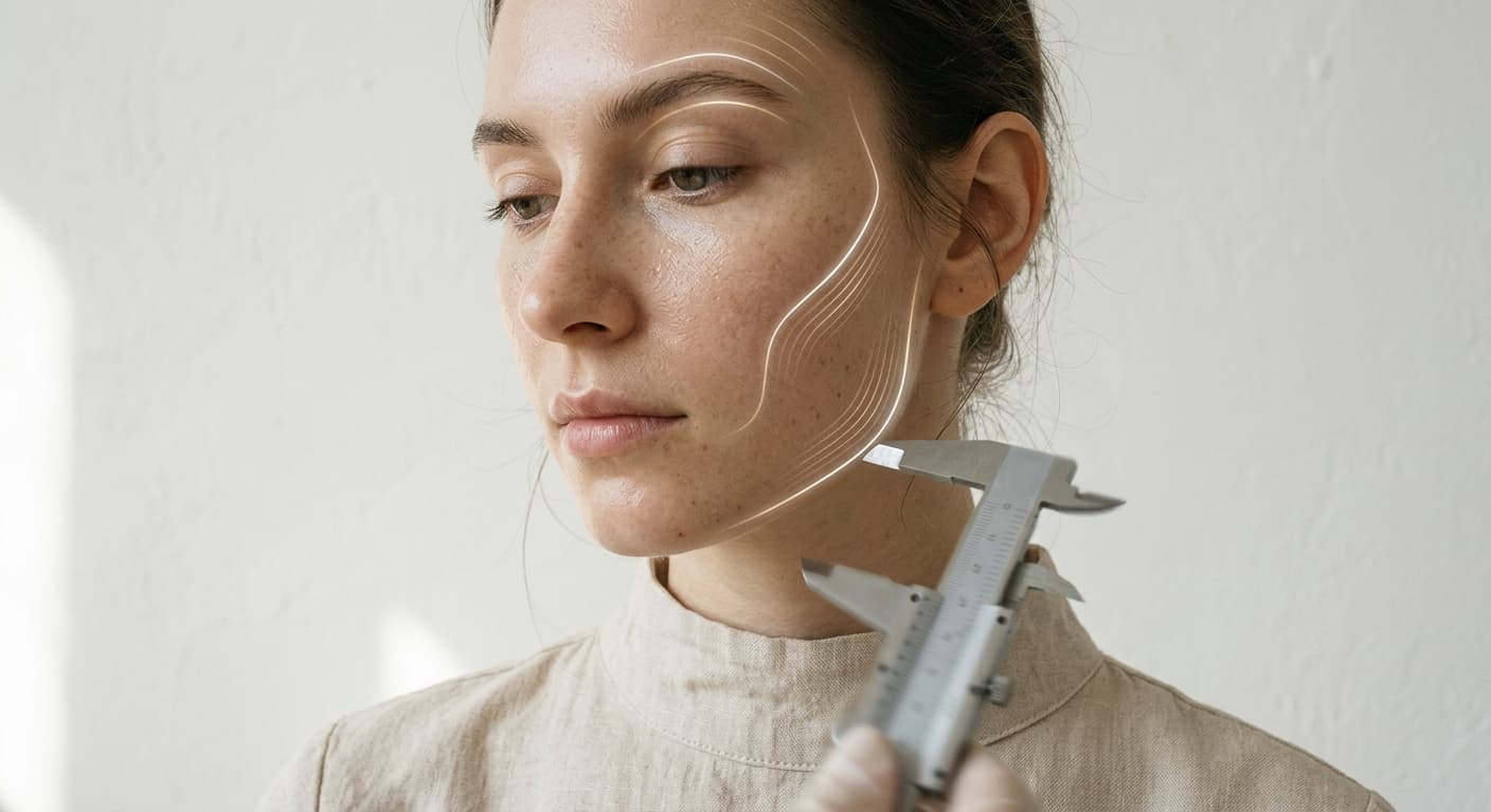 Abstract facial analysis map